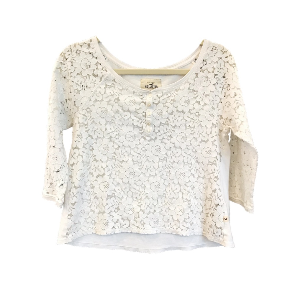 Hollister 3/4 Sleeve Top